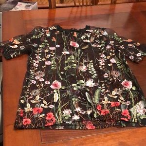 Floral Sheer Blouse